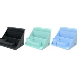 Oxford Harmonia - Boite All in box - Dos 120 mm - Carte rigide rembordée et pelliculée - Disponible en 3 coloris : bleu pastel, vert amande et noir bleuté
