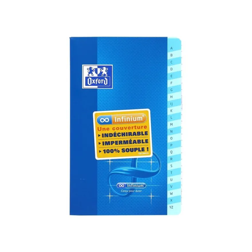 Oxford Infinium - Carnet 9 x 14 cm - 96 pages - petits carreaux (5x5 mm) - disponible dans différentes couleurs