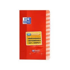 Oxford Infinium - Carnet 9 x 14 cm - 96 pages - petits carreaux (5x5 mm) - disponible dans différentes couleurs