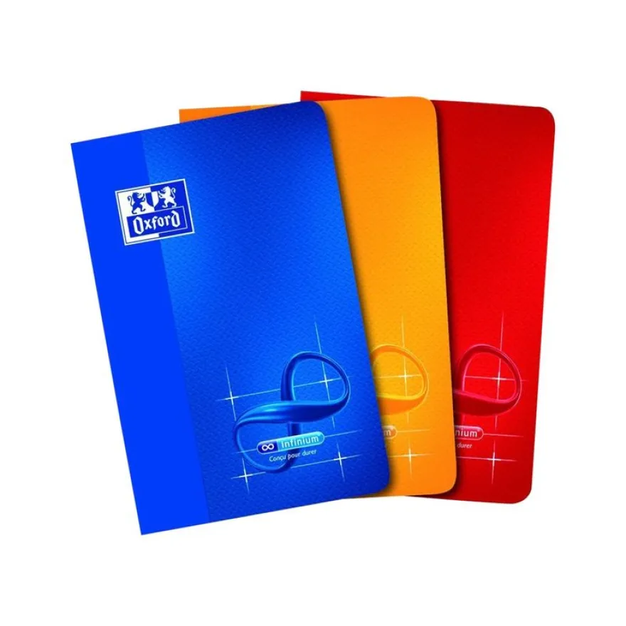 Oxford Infinium - Carnet 9 x 14 cm - 48 pages - petits carreaux (5x5 mm) - disponible dans différentes couleurs