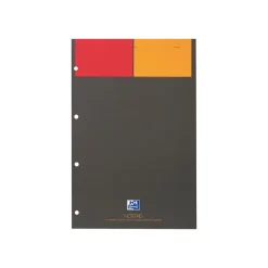 Oxford International - Bloc notes - A4 - 160 pages - petits carreaux - perforé