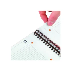 Oxford Meetingbook - Cahier à spirale A4 (21x29,7 cm) - 160 pages - petis carreaux (5x5 mm)