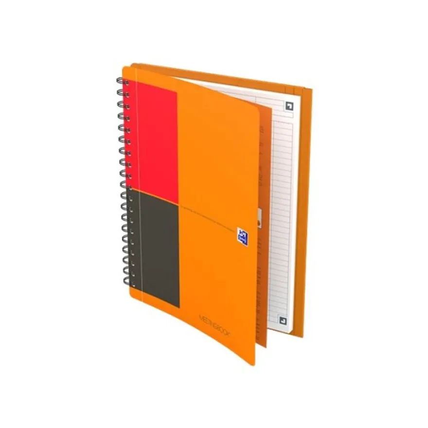 Oxford Meetingbook - Cahier à spirale B5 - 160 pages - ligné