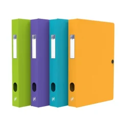 Oxford Memphis - Boîte de classement plastique - dos 40 mm - disponible dans différentes couleurs pastels