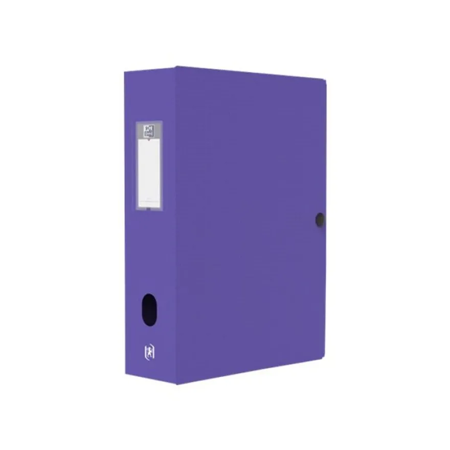 Oxford Memphis - Boîte de classement plastique - dos 80 mm - disponible dans différentes couleurs pastels