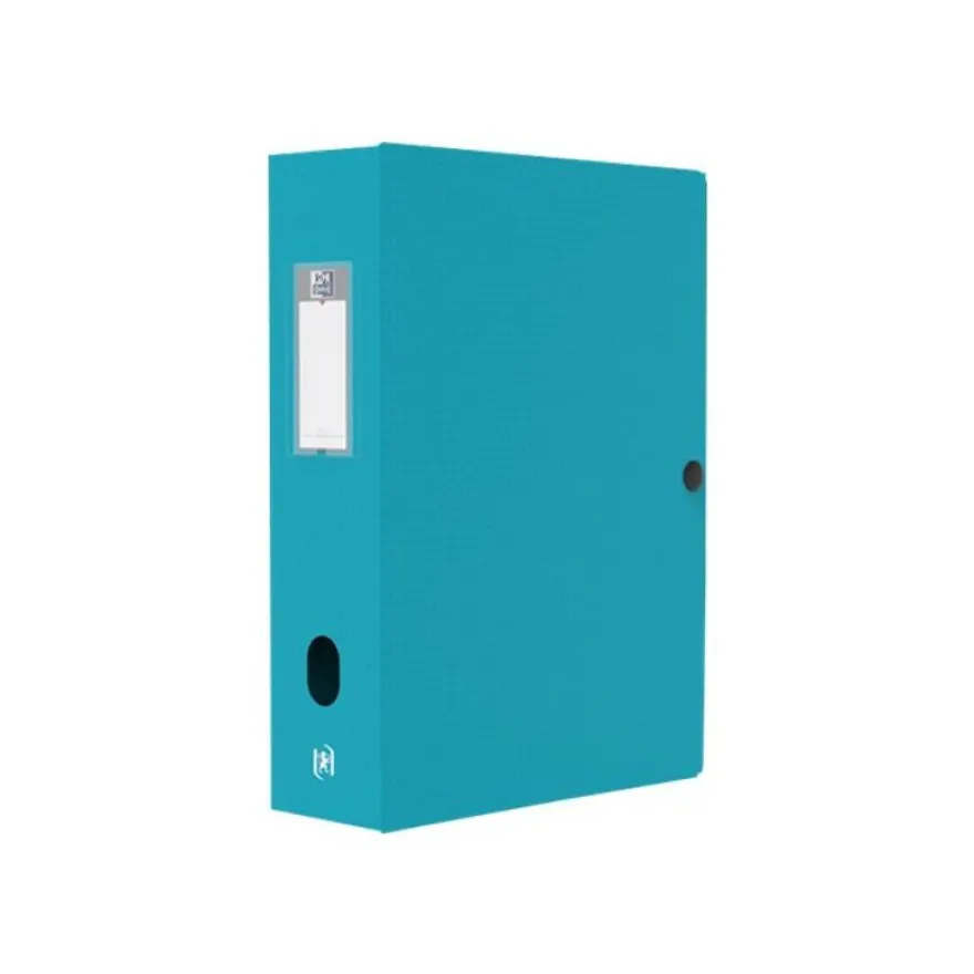 Oxford Memphis - Boîte de classement plastique - dos 80 mm - disponible dans différentes couleurs pastels