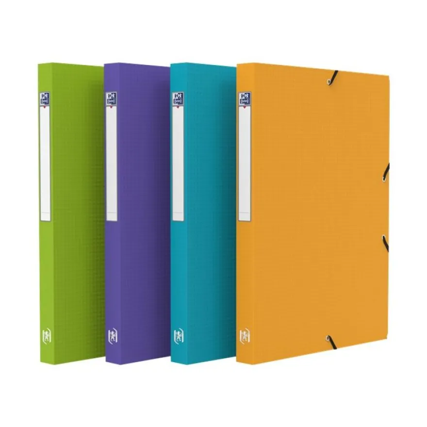 Oxford Memphis - Boîte de classement plastique - dos 25 mm - disponible dans différentes couleurs