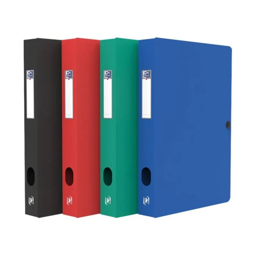 Oxford Memphis - Boîte de classement plastique - dos 40 mm - disponible dans différentes couleurs