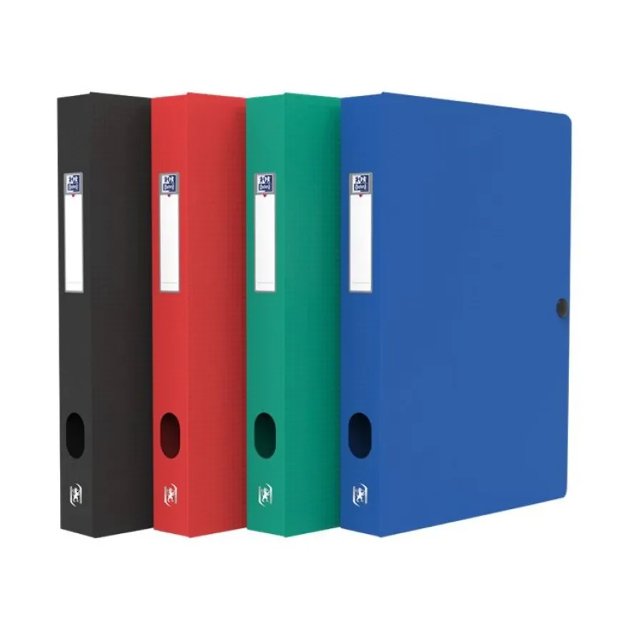 Oxford Memphis - Boîte de classement plastique - dos 40 mm - disponible dans différentes couleurs