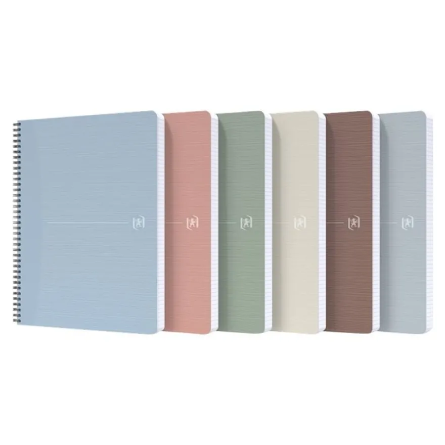 Oxford My Rec'Up - Cahier A5 - 180 pages - petits carreaux (5x5 mm) - disponible dans différentes couleurs