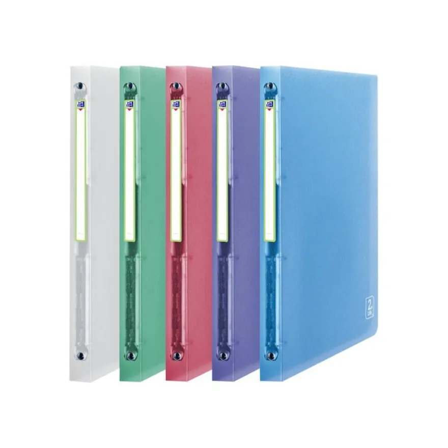 Oxford 2nd Life - Classeur à anneaux - Dos 20 mm - A4 - pour 100 feuilles - disponible dans différenttes couleurs