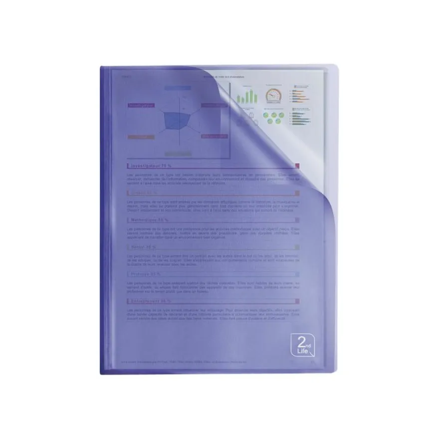 Oxford 2nd Life - Porte vues - 40 vues - A4 - disponible dans différentes couleurs