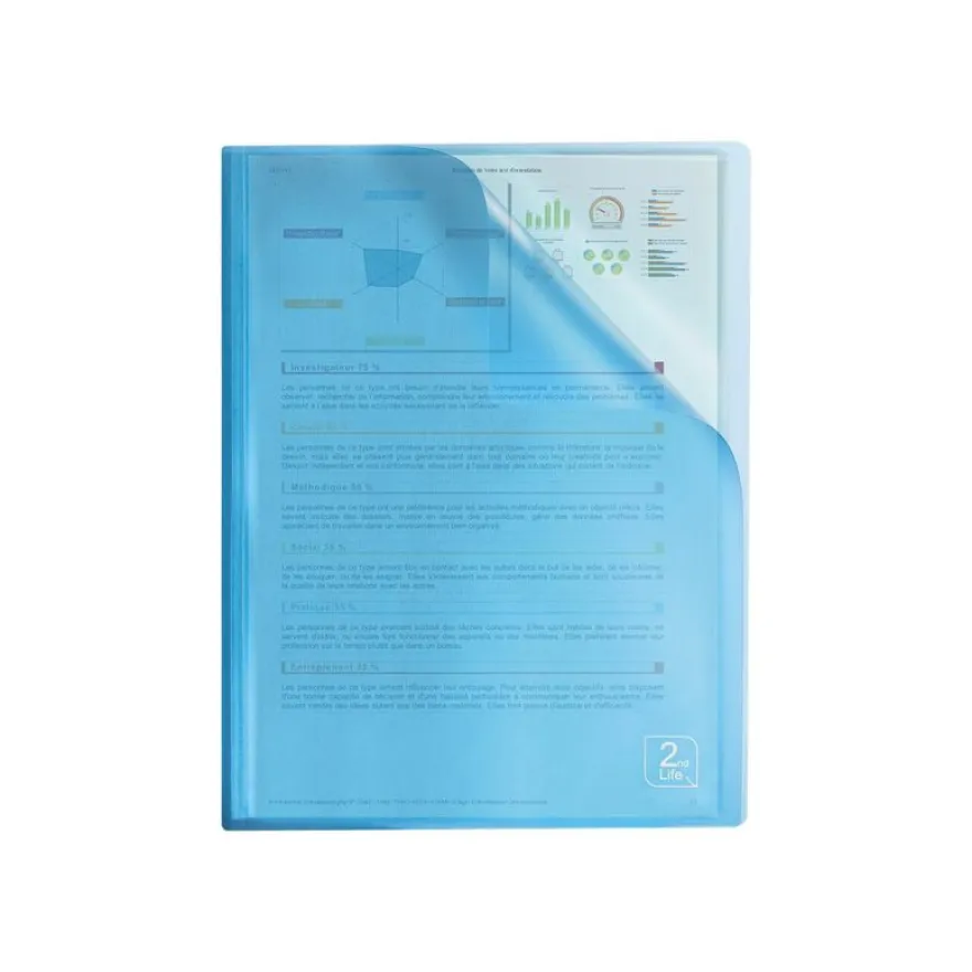 Oxford 2nd Life - Porte vues - 40 vues - A4 - disponible dans différentes couleurs