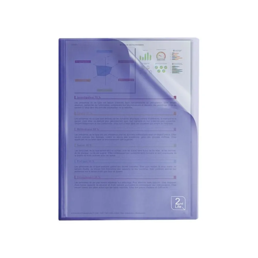 Oxford 2nd Life - Porte vues - 80 vues - A4 - disponible dans différentes couleurs