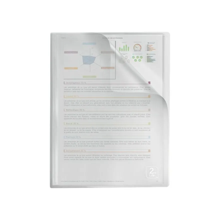 Oxford 2nd Life - Porte vues - 80 vues - A4 - disponible dans différentes couleurs