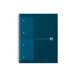 Oxford Notebook - Cahier à reliure intégrale - reliure à anneaux métalliques - A4+ - 80 feuilles / 160 pages - petits carreaux (5x5 mm) couleurs assorties