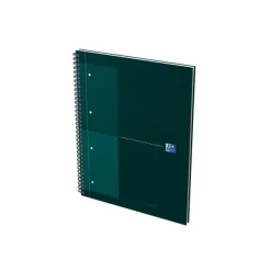 Oxford Notebook - Cahier à reliure intégrale - reliure à anneaux métalliques - A4+ - 80 feuilles / 160 pages - petits carreaux (5x5 mm) couleurs assorties