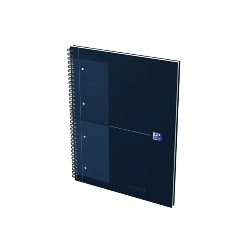 Oxford Notebook - Cahier à reliure intégrale - reliure à anneaux métalliques - A4+ - 80 feuilles / 160 pages - petits carreaux (5x5 mm) couleurs assorties