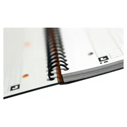 Oxford Notebook - Cahier à spirale A4 (21x29,7 cm) - 160 pages - petits carreaux (5x5 mm) - perforé