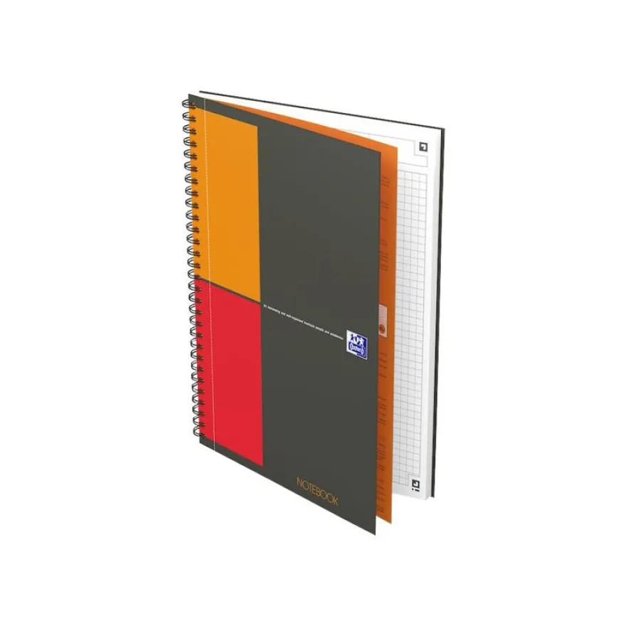 Oxford Notebook Connect - Cahier à spirale B5 - 160 pages - petits carreaux (5x5 mm)