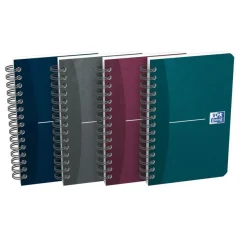 Oxford Office Essentials - Carnet à spirale 9 x 14 cm - 100 pages - petits carreaux (5x5 mm) - disponible dans différentes couleurs