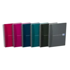 Oxford Office Essentials - Cahier à spirale A5 - 180 pages - ligné - disponible dans différentes couleurs