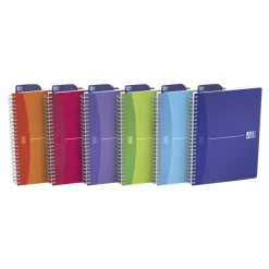 Oxford Office MyColours - Cahier polypro à spirale - A5 - 180 pages - petits carreaux (5x5 mm) - disponible dans différentes couleurs