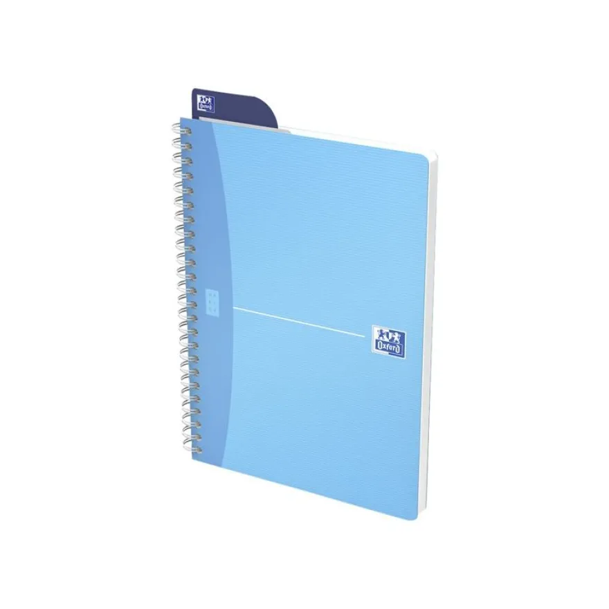 Oxford Office MyColours - Cahier polypro à spirale - A5 - 180 pages - petits carreaux (5x5 mm) - disponible dans différentes couleurs