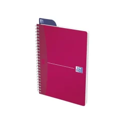Oxford Office MyColours - Cahier polypro à spirale - A5 - 180 pages - petits carreaux (5x5 mm) - disponible dans différentes couleurs