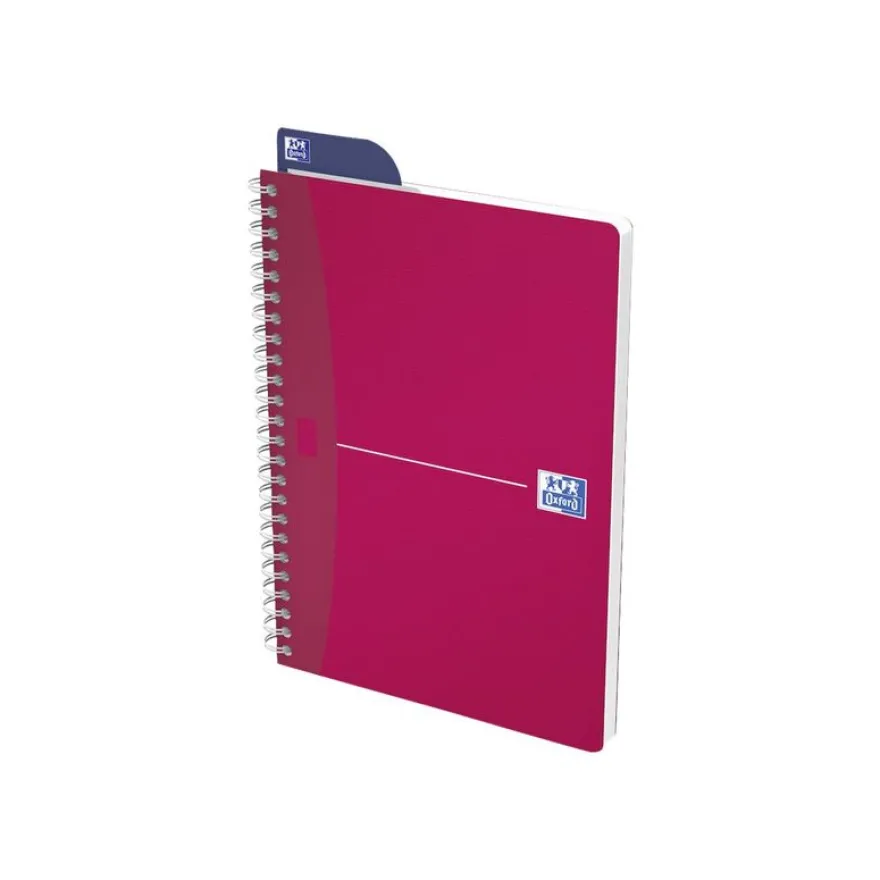 Oxford Office MyColours - Cahier polypro à spirale - A5 - 180 pages - petits carreaux (5x5 mm) - disponible dans différentes couleurs