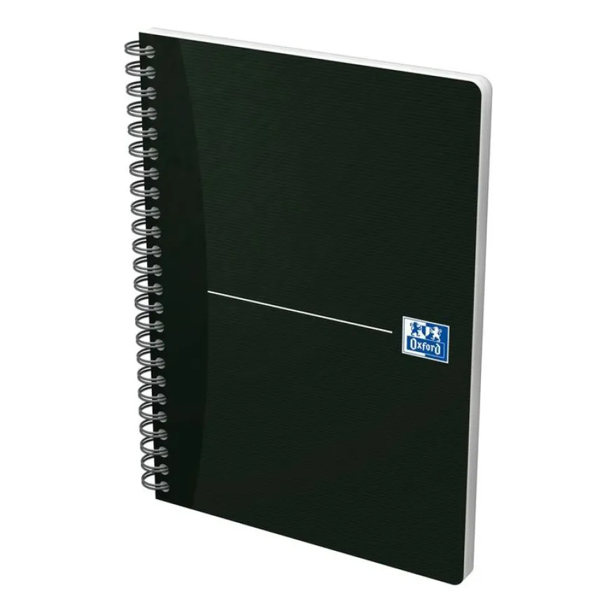 Oxford Office Smart - Cahier à spirale A5 - 180 pages - petits carreaux (5x5 mm)