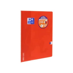 Oxford Openflex - Cahier polypro à spirale 24 x 32 cm - 100 pages - grands carreaux (Seyes) - disponible dans différentes couleurs