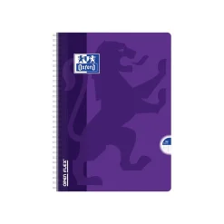 Oxford Openflex - Cahier polypro à spirale A4 (21x29,7 cm) - 180 pages - grands carreaux (Seyes) - disponible dans différentes couleurs
