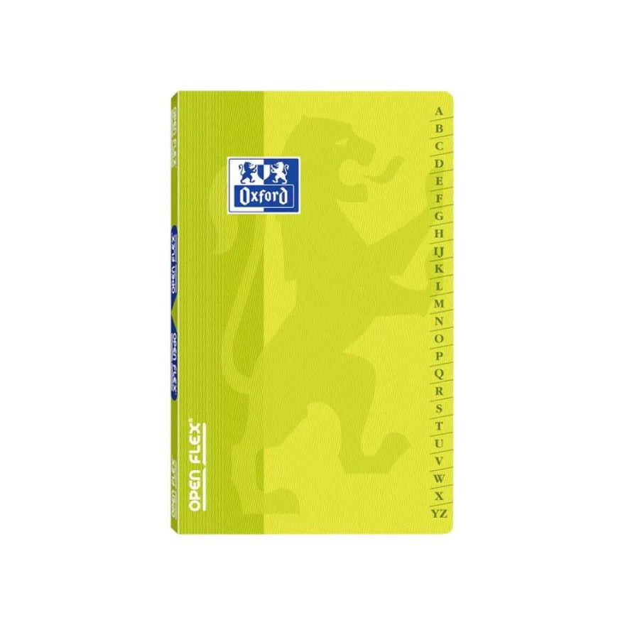 Oxford OpenFlex - Répertoire 9 x 14 cm - 96 pages - petits carreaux (5x5 mm) - disponible dans différentes couleurs