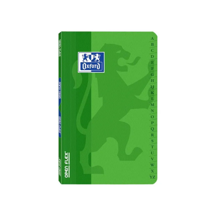 Oxford OpenFlex - Répertoire 11 x 17 cm - 96 pages - petits carreaux (5x5 mm) - disponible dans différentes couleurs