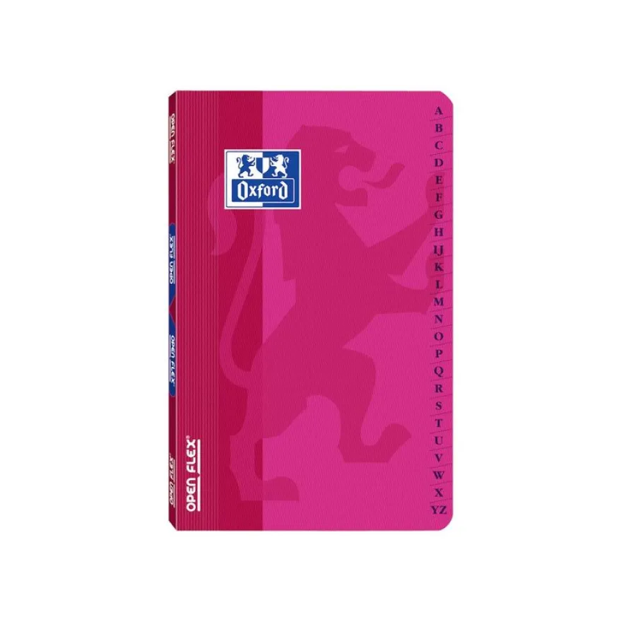 Oxford OpenFlex - Répertoire 11 x 17 cm - 96 pages - petits carreaux (5x5 mm) - disponible dans différentes couleurs