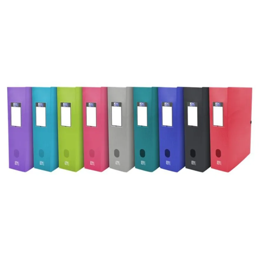 Oxford Osmose - Boîte de classement plastique - dos 80 mm - disponible dans différentes couleurs