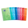 Oxford Polypro Lagoon - Répertoire polypro à spirale - 11 x 17 cm - 100 pages - petits carreaux - disponible dans différentes couleurs