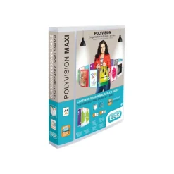 Oxford Polyvision - Classeur à anneaux personnalisable - Dos 40 mm - A4 Maxi - pour 250 feuilles - transparent