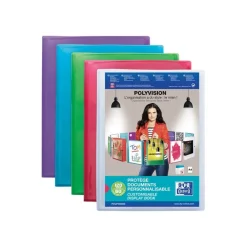 Oxford Polyvision - Porte vues personnalisable - 120 vues - A4 - disponible dans différentes couleurs translucides