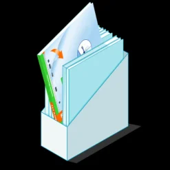 Oxford Quick'In - Bloc de 60 pochettes perforées - A4 - lisse - pour 25 feuilles