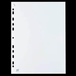 Oxford Quick'In - Bloc de 60 pochettes perforées - A4 - lisse - pour 25 feuilles