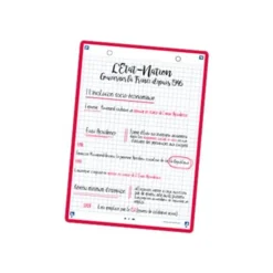 Oxford REVISION 2.0 - Pack de 32 Fiches Bristol Scribzee - A6 - petits carreaux - non perforées - blanc