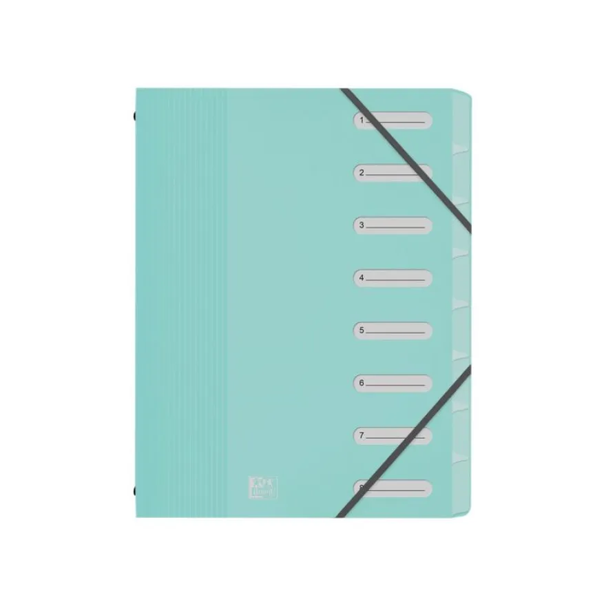 Oxford School Life - Trieur 8 positions - A4 - disponible dans différentes couleurs