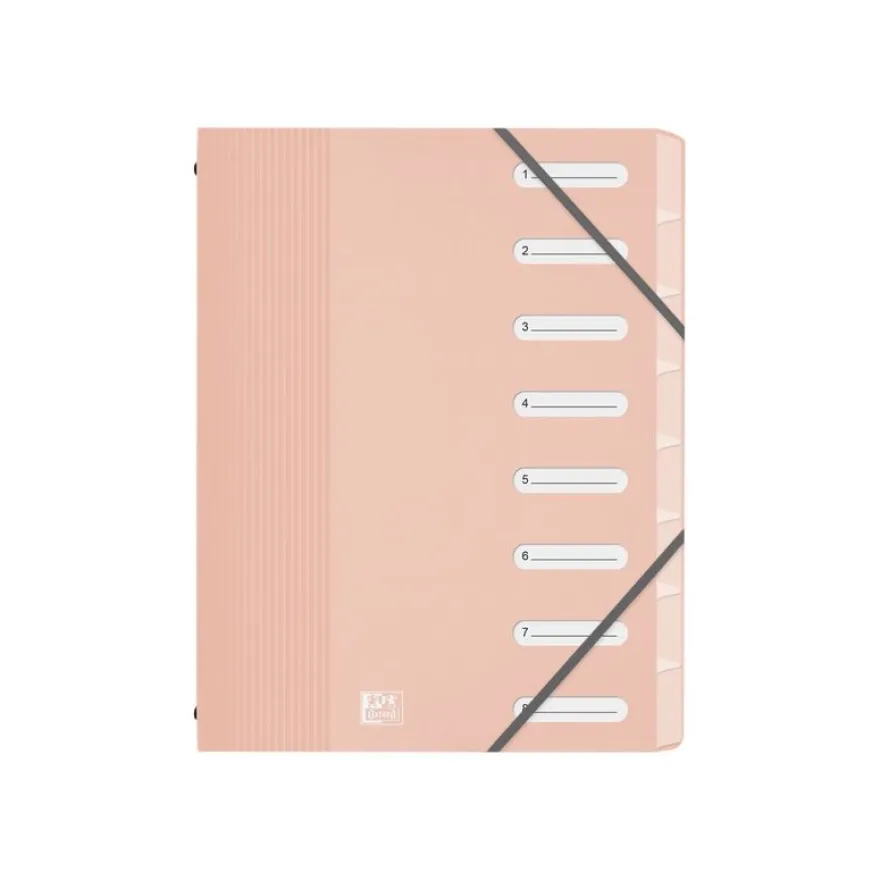 Oxford School Life - Trieur 8 positions - A4 - disponible dans différentes couleurs