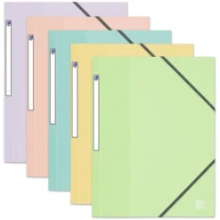 Oxford School Life Pastel - Chemise à 3 rabats - A4 - disponible en différents coloris