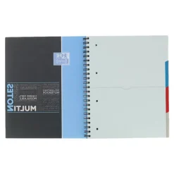 Oxford Student Multinotes - Cahier à spirales A4+ - 160 pages - feuilles perforées détachables - grands carreaux (Seyes)