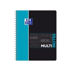 Oxford Student Multinotes - Cahier à spirales A4+ - 160 pages - feuilles perforées détachables - grands carreaux (Seyes)