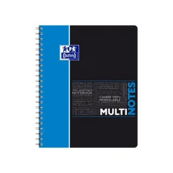 Oxford Student Multinotes - Cahier à spirales A4+ - 160 pages - feuilles perforées détachables - grands carreaux (Seyes)