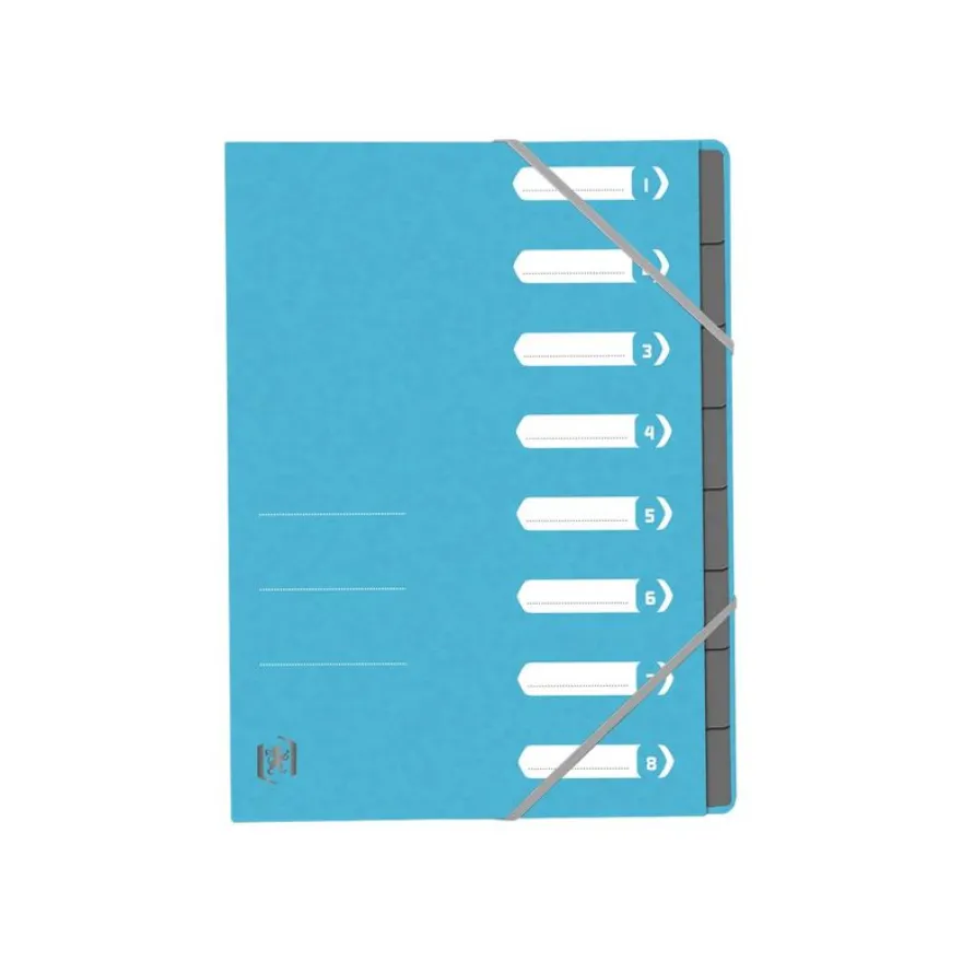 Oxford Top File+ - Trieur 8 positions - disponible dans différentes couleurs pastels